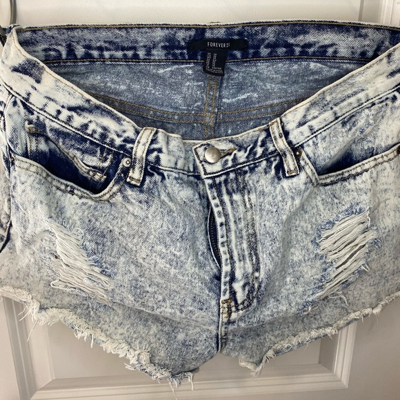 FOREVER 21 acid wash shorts - Picture 1 of 1